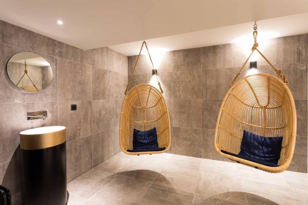 Modern 2Br 5* Pool Gym Spa Garage Mont-Blanc View Шамони Экстерьер фото